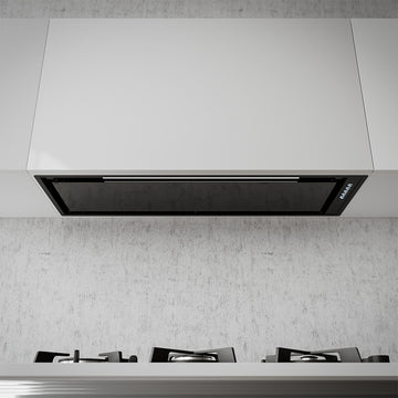 850mm Glass-Finish Undermount Rangehood with Onboard Motor