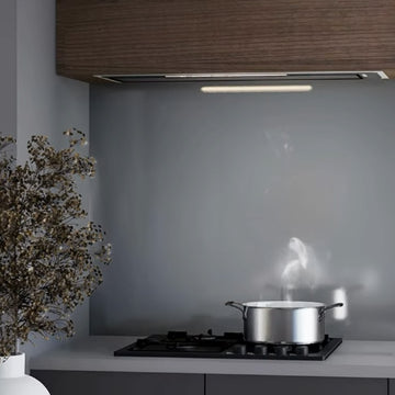 520mm 'Nera+' Heated Glass-Finish Undermount Rangehood with Onboard Motor