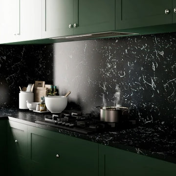 850mm Heated Glass-Finish Undermount Rangehood with Onboard Motor