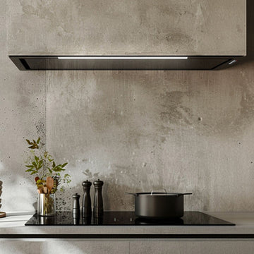 850mm 'Nera+' Extra Deep Heated Glass-Finish Undermount Rangehood with Onboard Motor